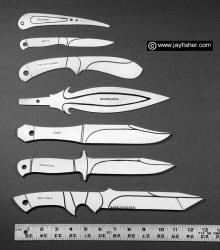 Marlinspikes, knife blade accessories, small knives, bird and trout, skinning, castrating, daggers, bowies, tactical combat knives, tantos, guarded knives, fine knives, unique, unusual, custom