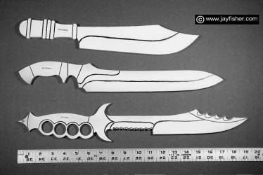 Master chef's knives, professional butcher knife, large art knife, collectors knives, fine handmade custom knives works of knife art