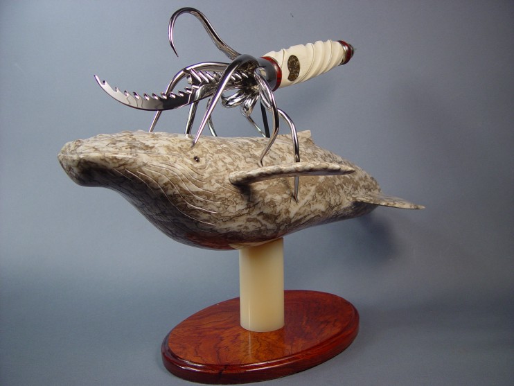 "Pacifica" fine knife sculpture by Jay Fisher