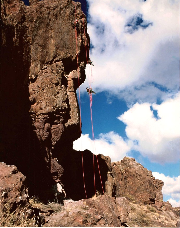 United States Air Force Pararescuemen in Mountain Rescue training, photo by Jay Fisher