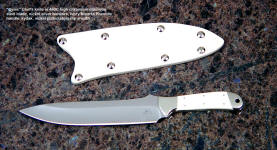 Cyele: Restaurant grade professional Chef's knife: stainless steel, micarta, kydex slip sheath