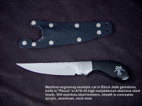"Pecos II" obverse side view in ATS-34 high molybdenum stainless steel blade, 304 stainless steel bolsters, Concealex 