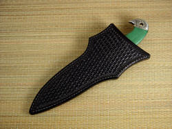 "Cygnus-Horrocks" sheathed detail. Black basketweave sheath is clean and classic.