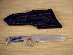 "Gibson Trailhead" reverse side view. Note inlays on sheath back