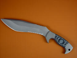 "Kneph" knife profile detaill. The origin of this design is very ancient, from an Egyptian kopesh