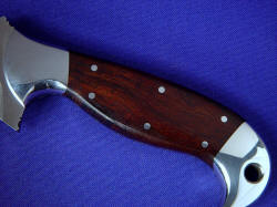 "Mercury" obverse side handle detail. Desert Ironwood is hard, tough, very dark and rich in color