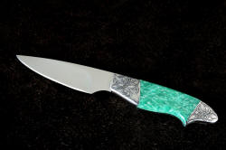 "Nihal" knife profile view. Knife shown in three power magnification!
