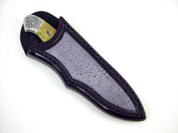 "Pyxis" sheathed view. Frogskin sheath has full panel coverage, and is tough and durable.