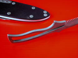 "Viper" skeletonized knife has a very lightweight handle, good balance and low profile and weight
