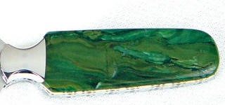 Verdite is colored by fuchsite, a chrome mica