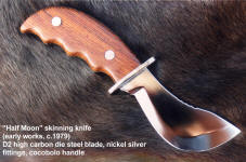 Half-Moon skinning knife blade example