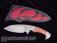 The "Ocate" is a magnificent knife, designed by a professional outfitter for dressing elk and large game animals