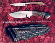 A great pair of matched knives for skinning, field dressing, and caping, the Rio Salado and the matching caper