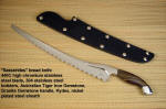 "Sasserides" professional chef's bread knife completed