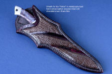 Brown sharkskin sheath inlays in this Patriot