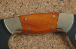 Australian Blackwood Hardwood Knife handle, with nickel silver fittings