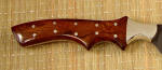 Honduras Rosewood Knife handle, nickel silver fittings