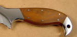 Lignum Vitae Hardwood knife handle with 304 stainless steel