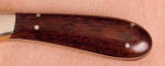Persimmon hardwood knife handle